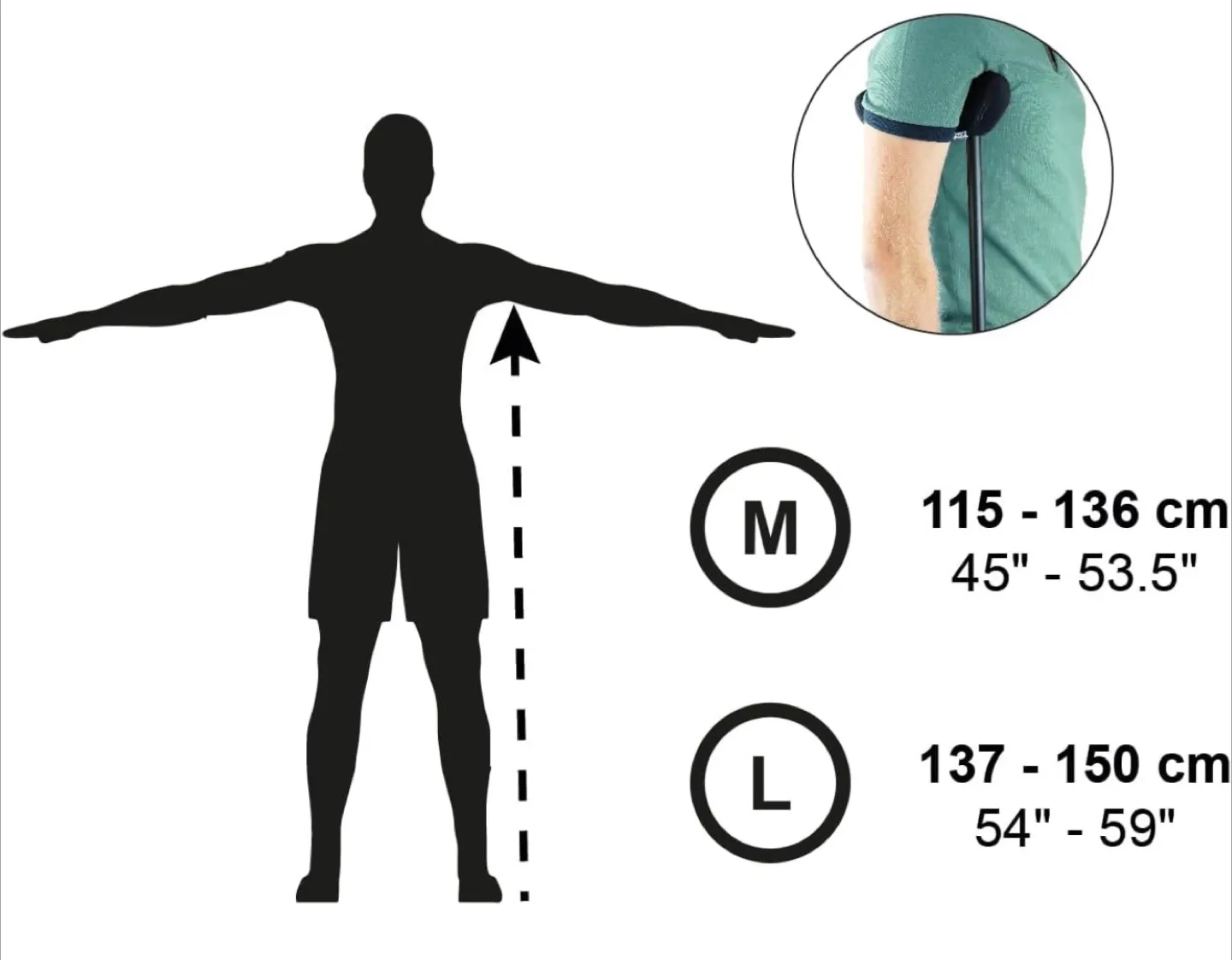 Crutches - Adjustable, Black image indicator(3)