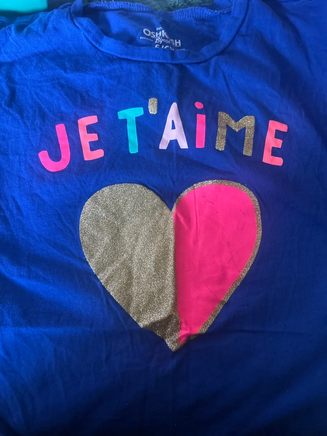 OshKosh B'gosh 'Je T'aime' Blue Top thumbnail