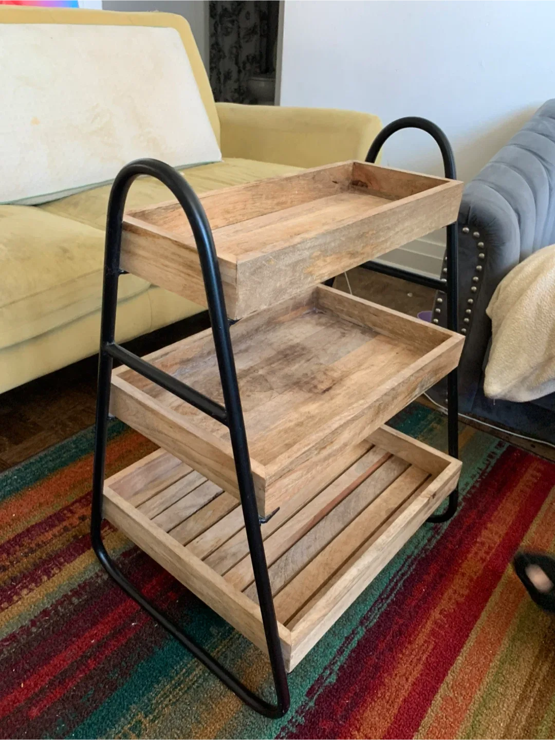 3-Tier Wooden Tray Shelf thumbnail