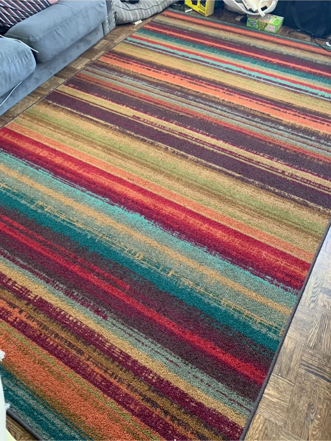 Striped Area Rug, Multi-Colour image indicator(2)