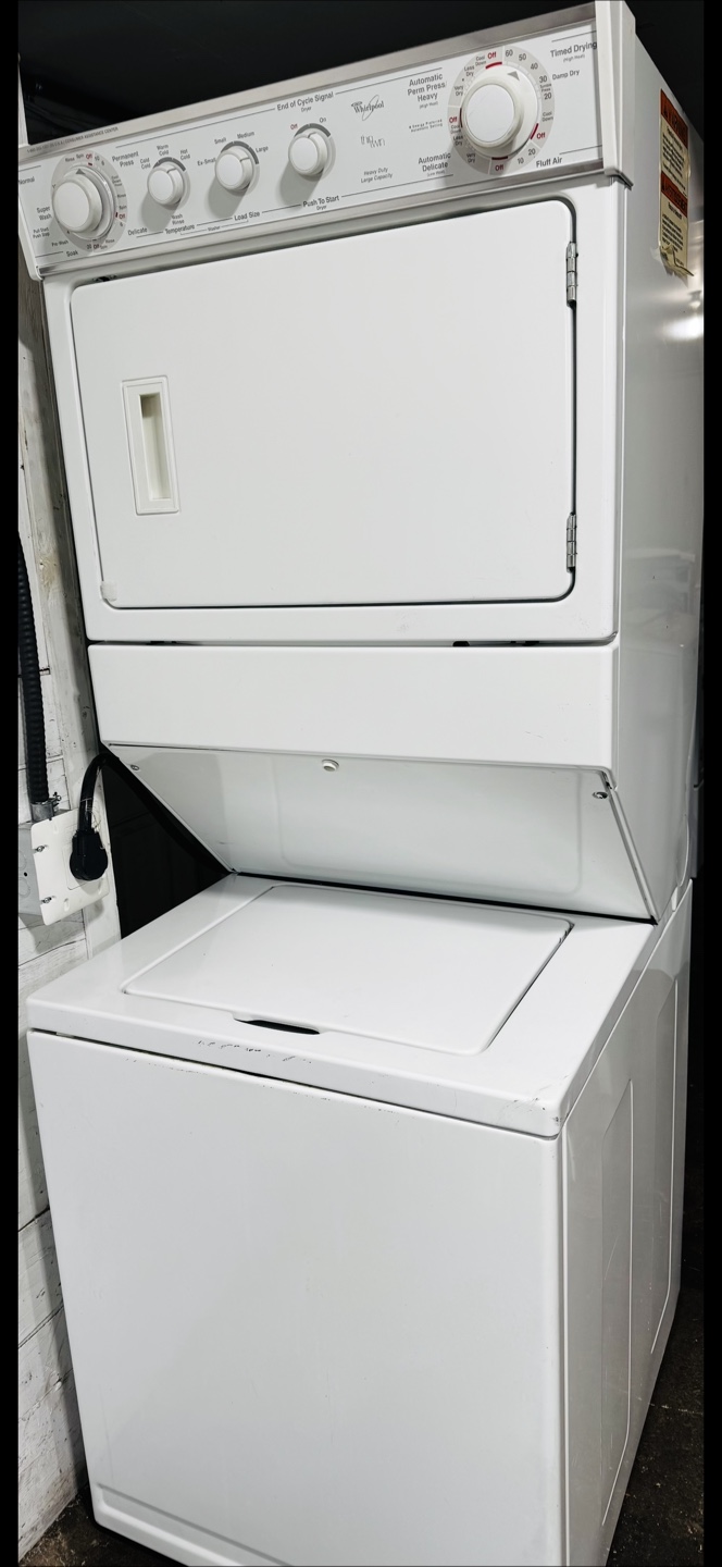 Whirlpool Washer/Dryer Stackable Unit can deliver
