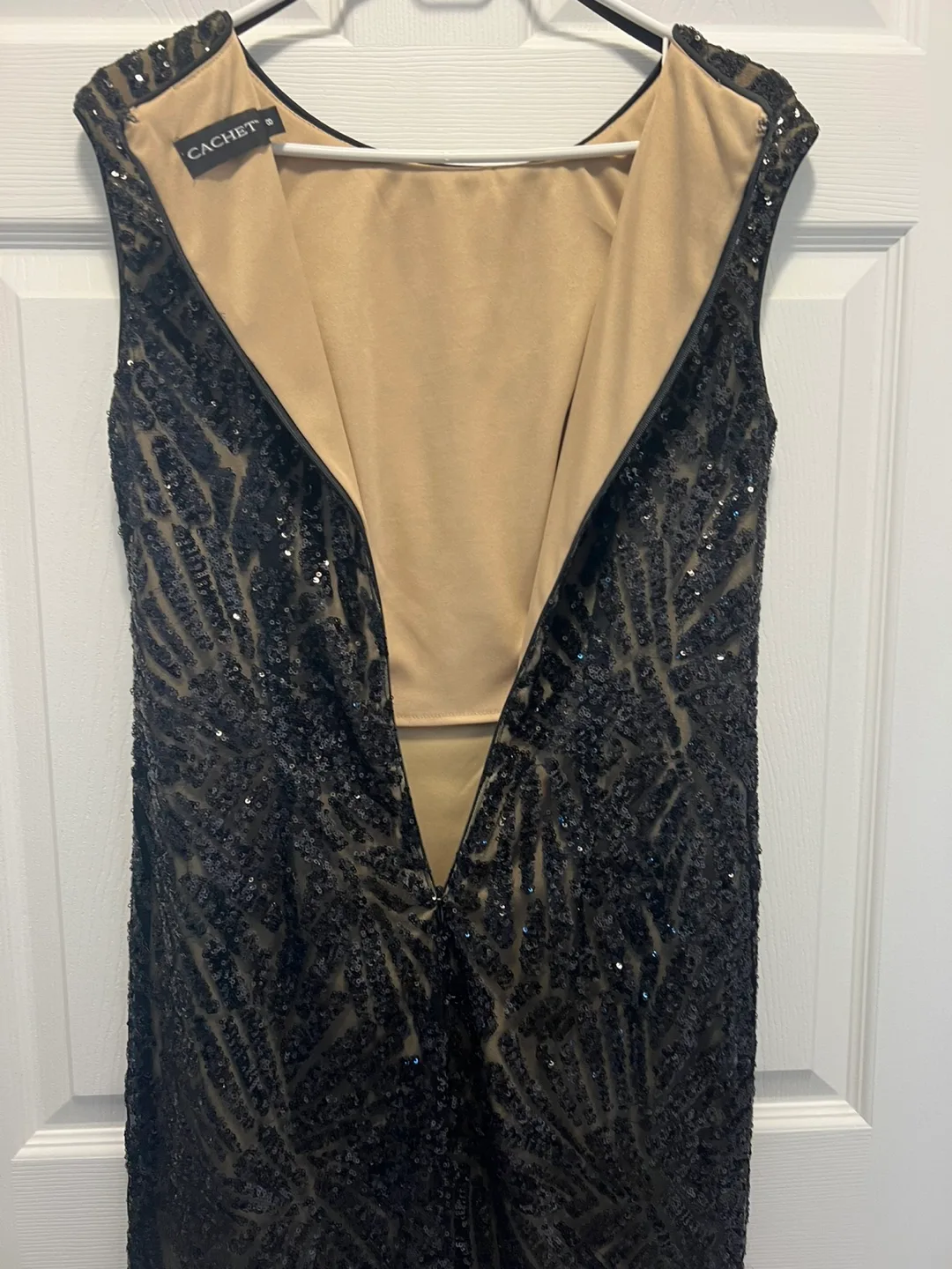 Cachet Black Sequin Dress - Size 8 image indicator(4)