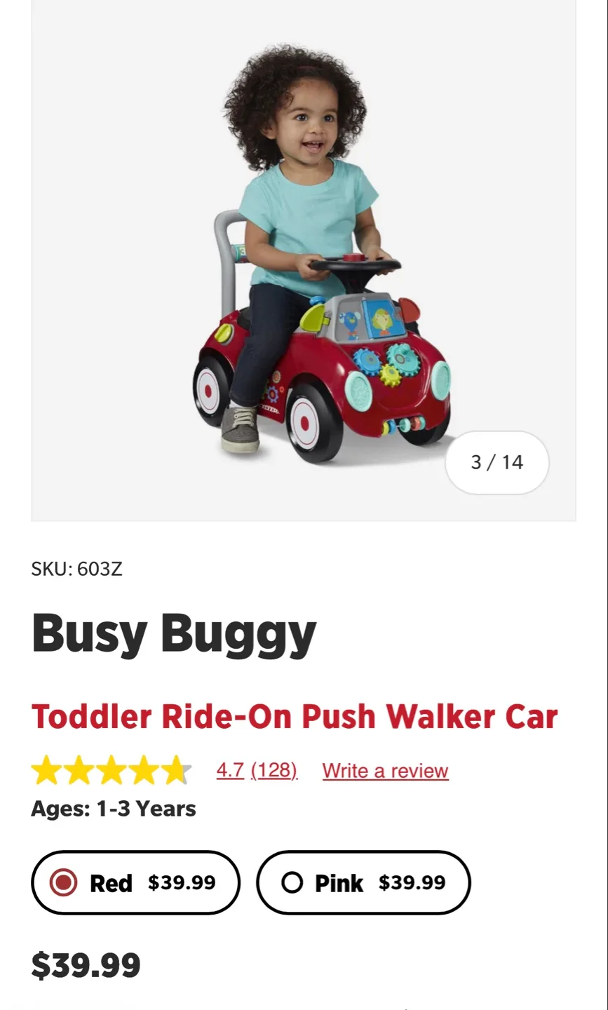 Radio Flyer Busy Buggy Ride-On Toy image indicator(7)