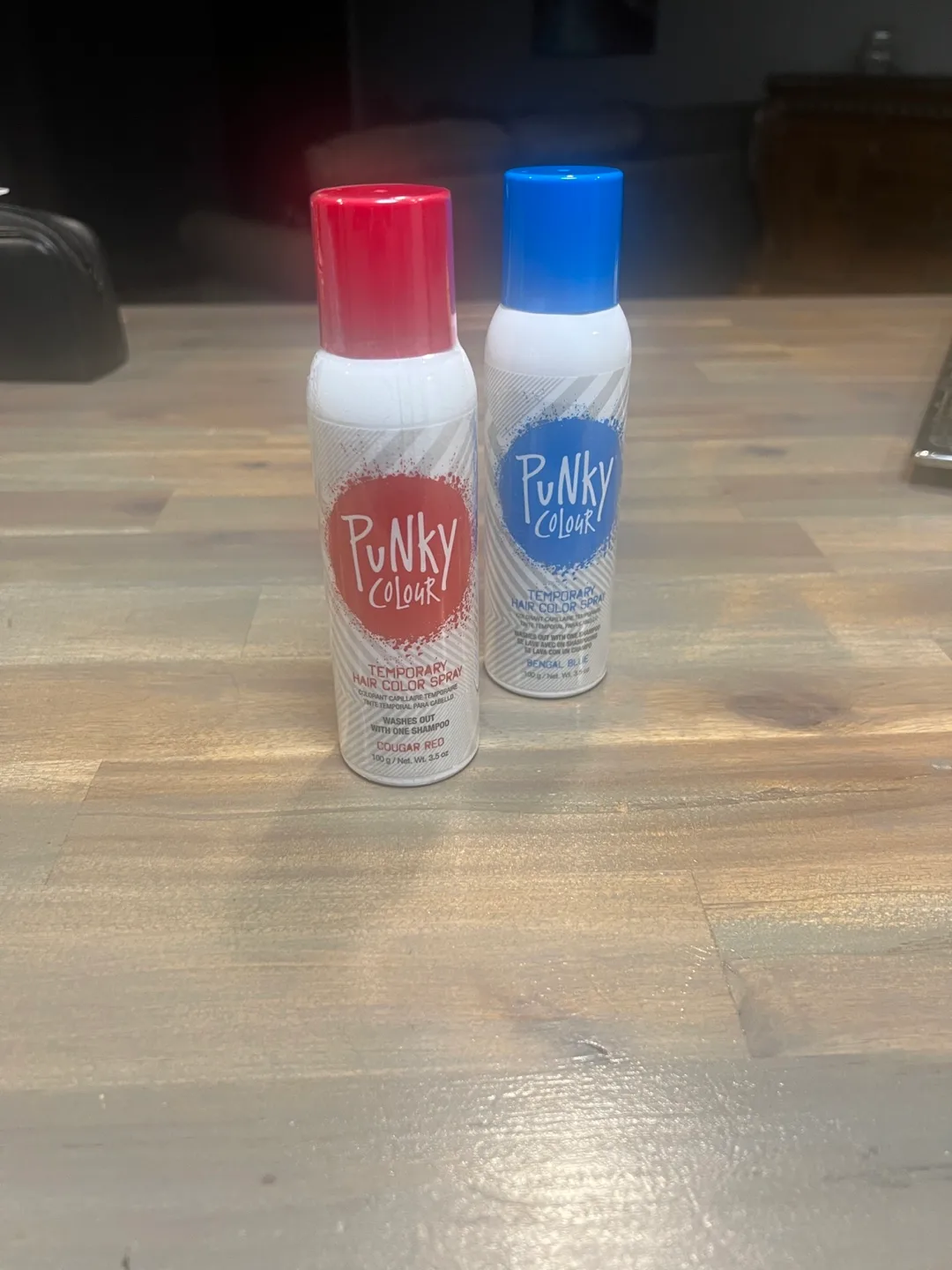 Punky Colour Bengal Blue & Cougar Red Hair Spray