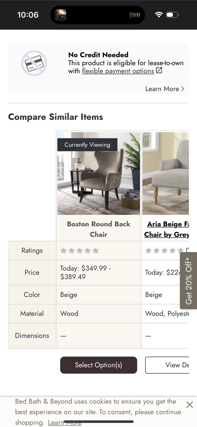 Boston Round Back Chair comes with pillow. No damage - photo 2