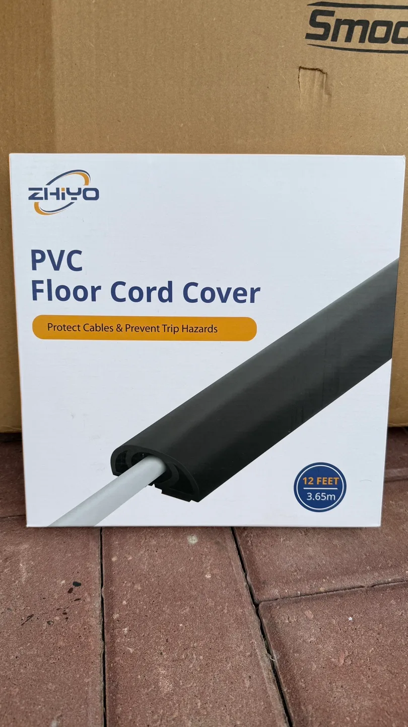 ZHIYO PVC Floor Cord Cover - 9 Feet thumbnail