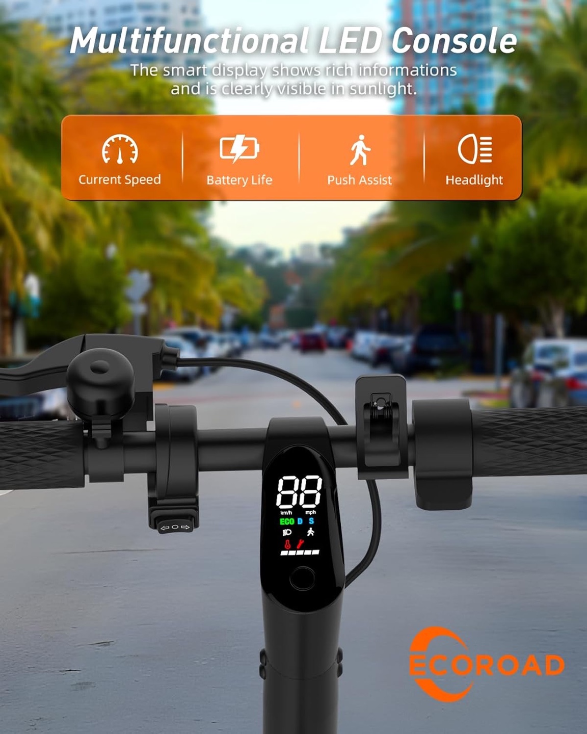 Electric scooter with digital display - Black - Brand New - photo 4