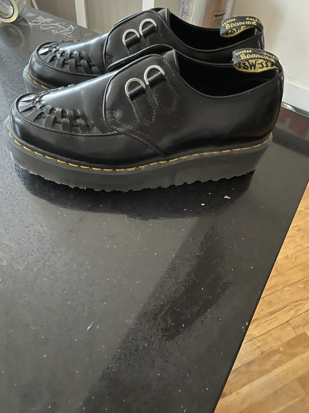 Dr. Martens Woven Leather Monk Strap Shoes thumbnail