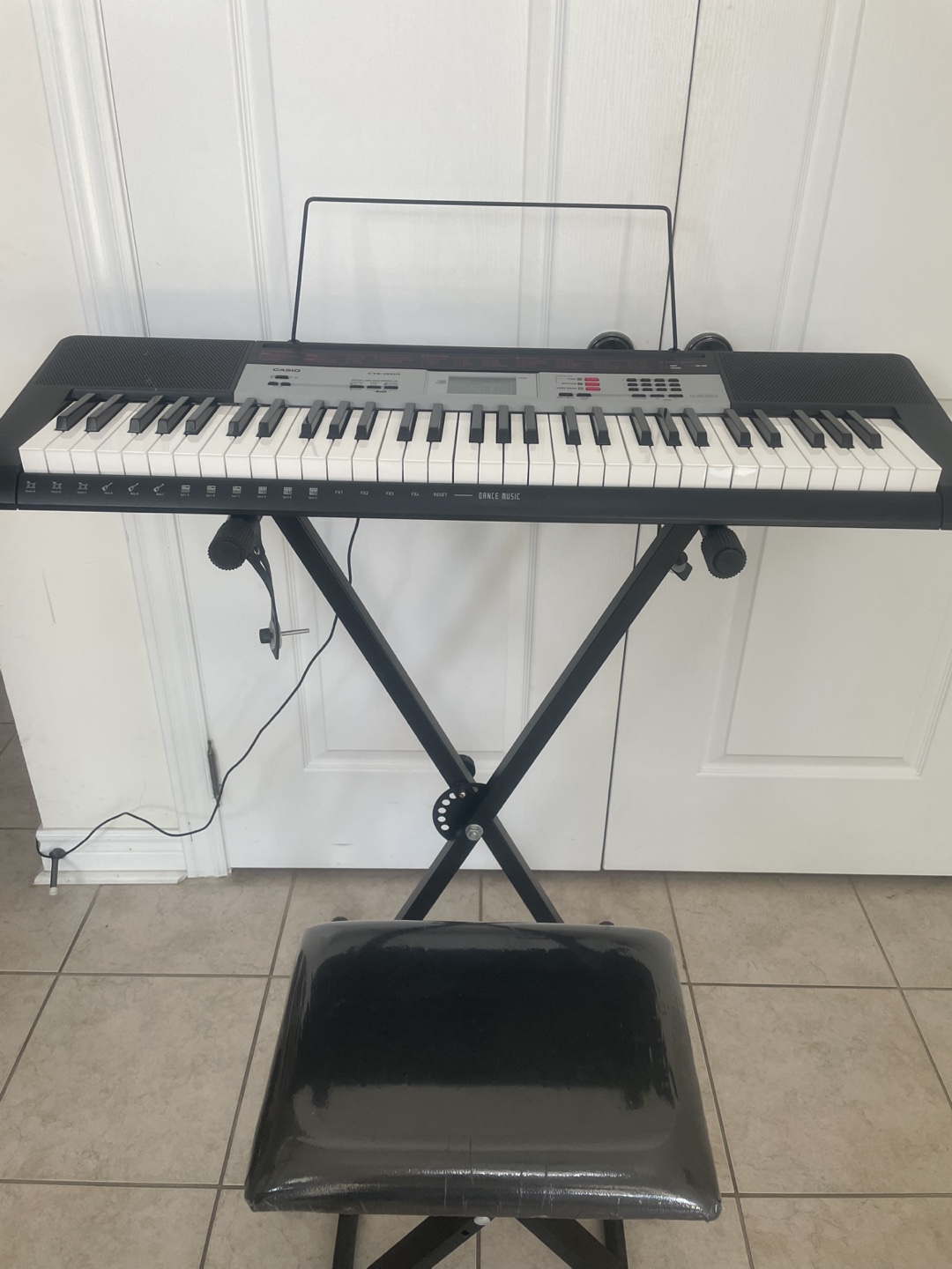 Casio CTK-1500 Keyboard w/ Stand & Stool - photo 3