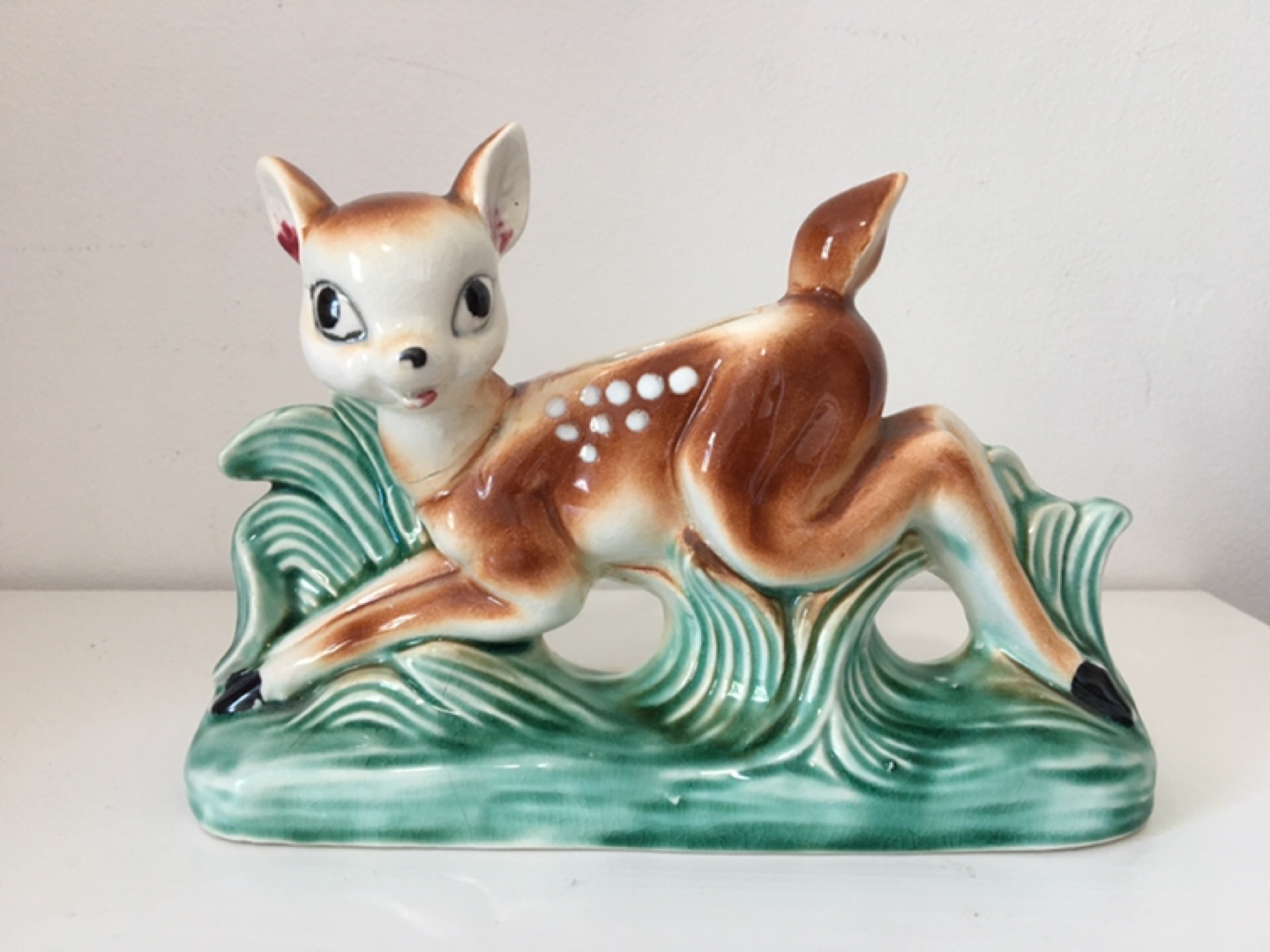 Vintage Ceramic Deer Planter - photo 2