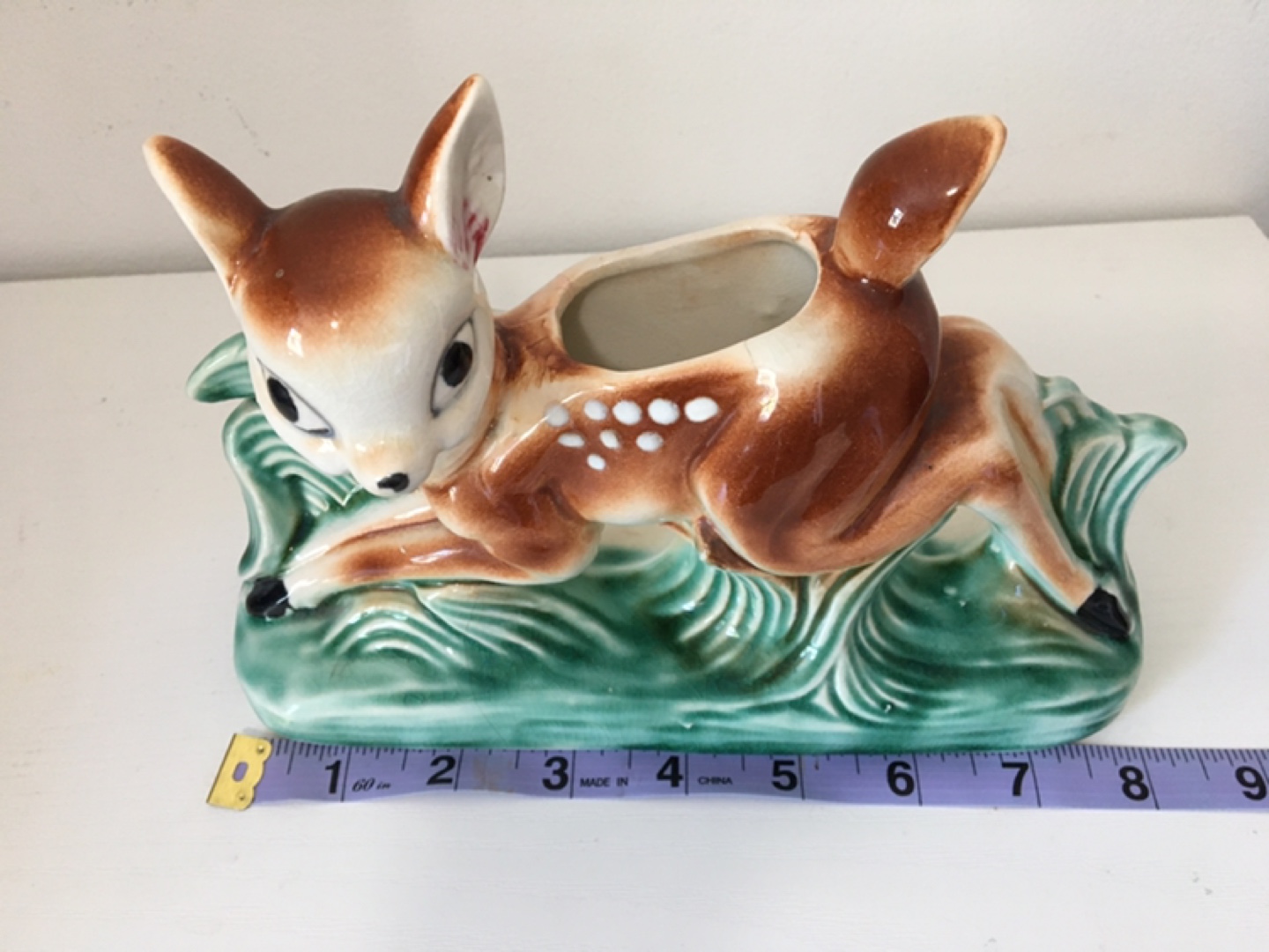 Vintage Ceramic Deer Planter