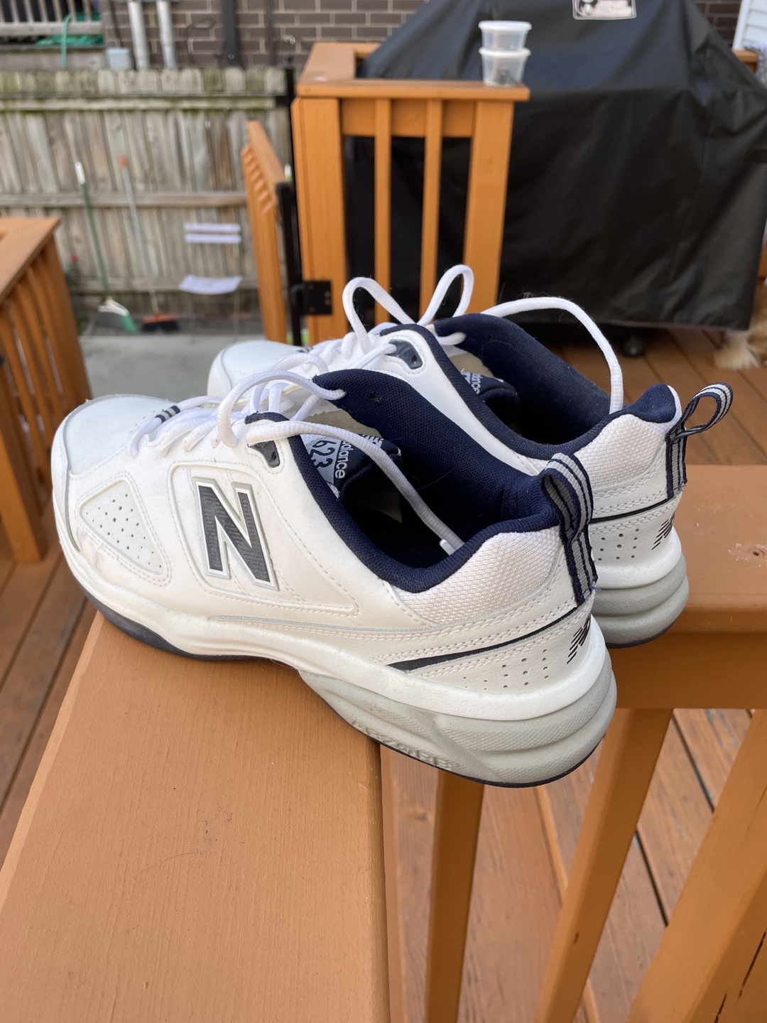 New Balance 624 White/Navy Men's Training Shoes - photo 2