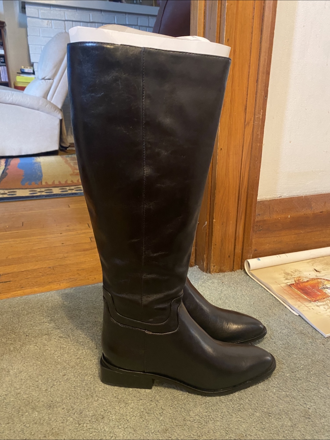 Dolce Vita black leather knee high boots - photo 3