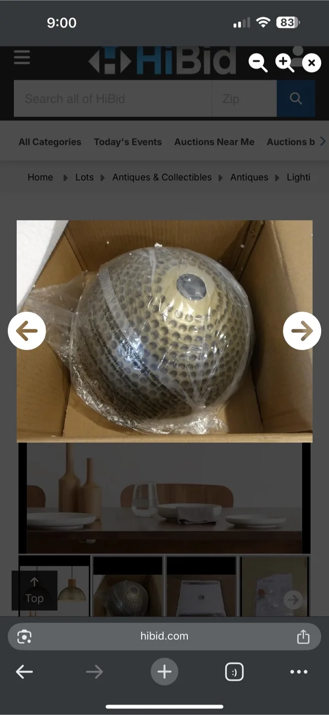 Hammered Metal Pendant Light image indicator(2)