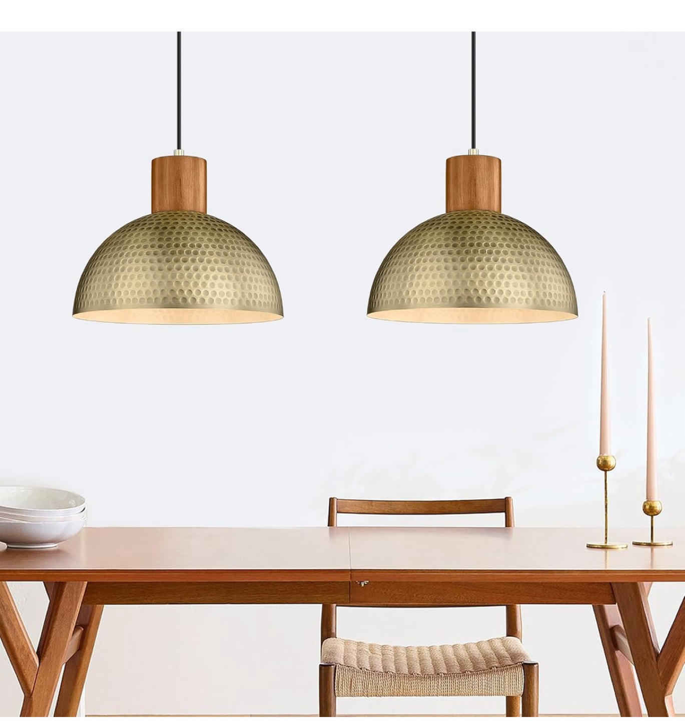 Hammered Metal Pendant Light