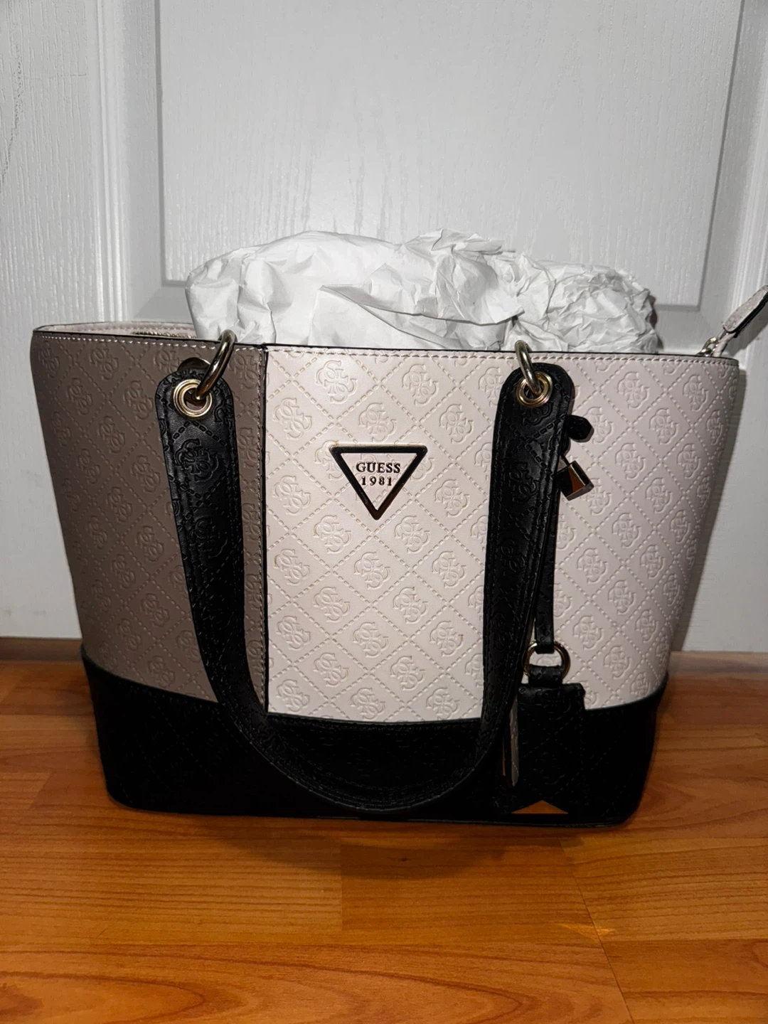 Guess Tote Bag - Black, White and Grey