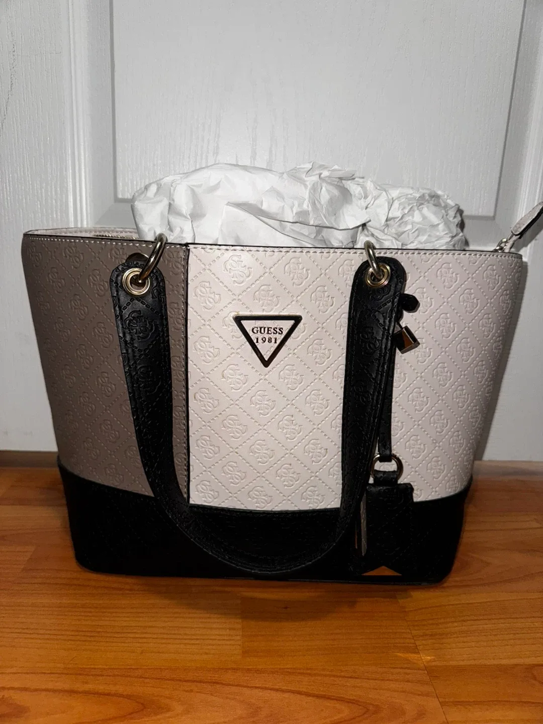 Guess Tote Bag - Black, White and Grey thumbnail