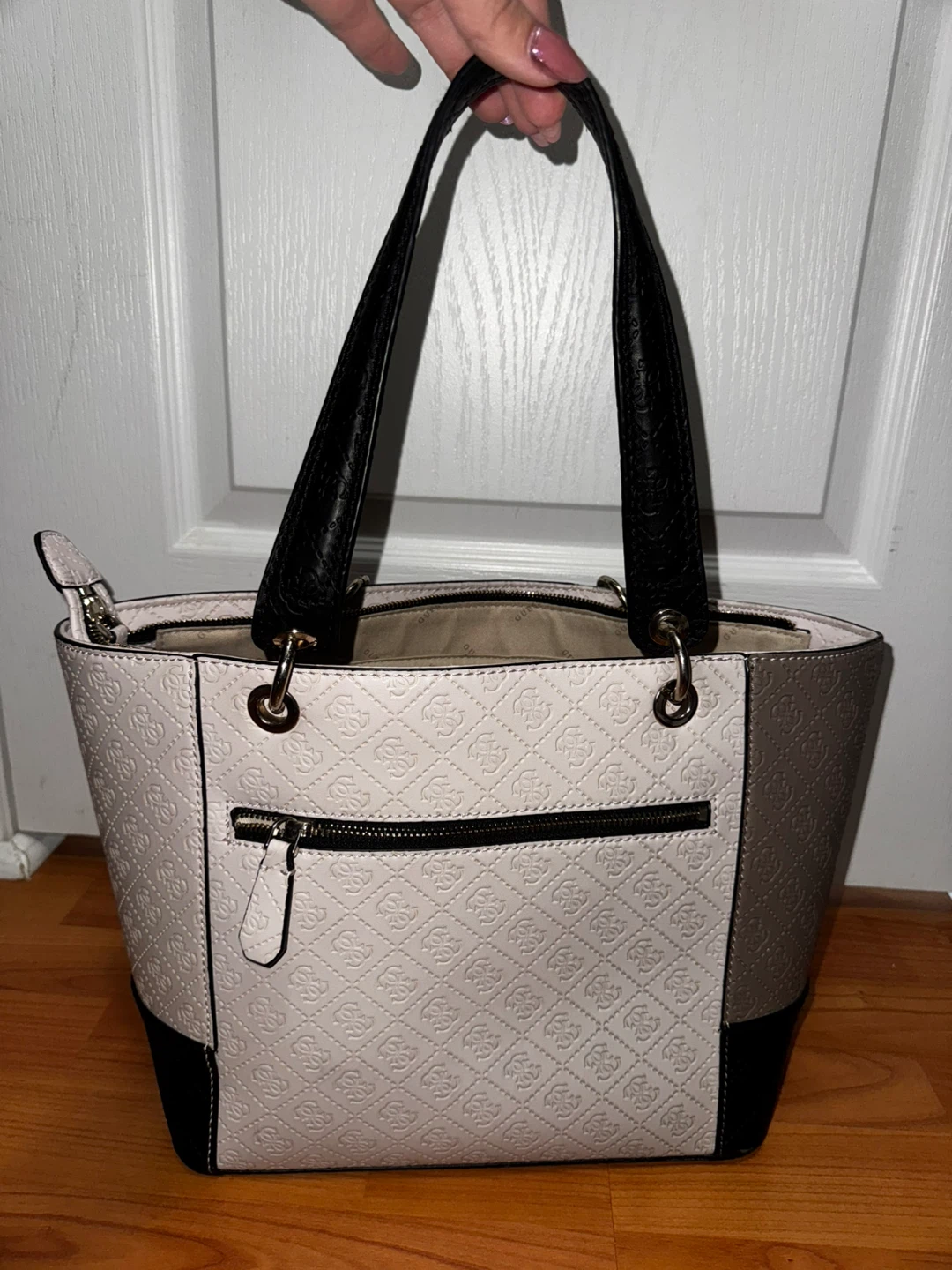 Guess Tote Bag - Black, White and Grey - photo 4