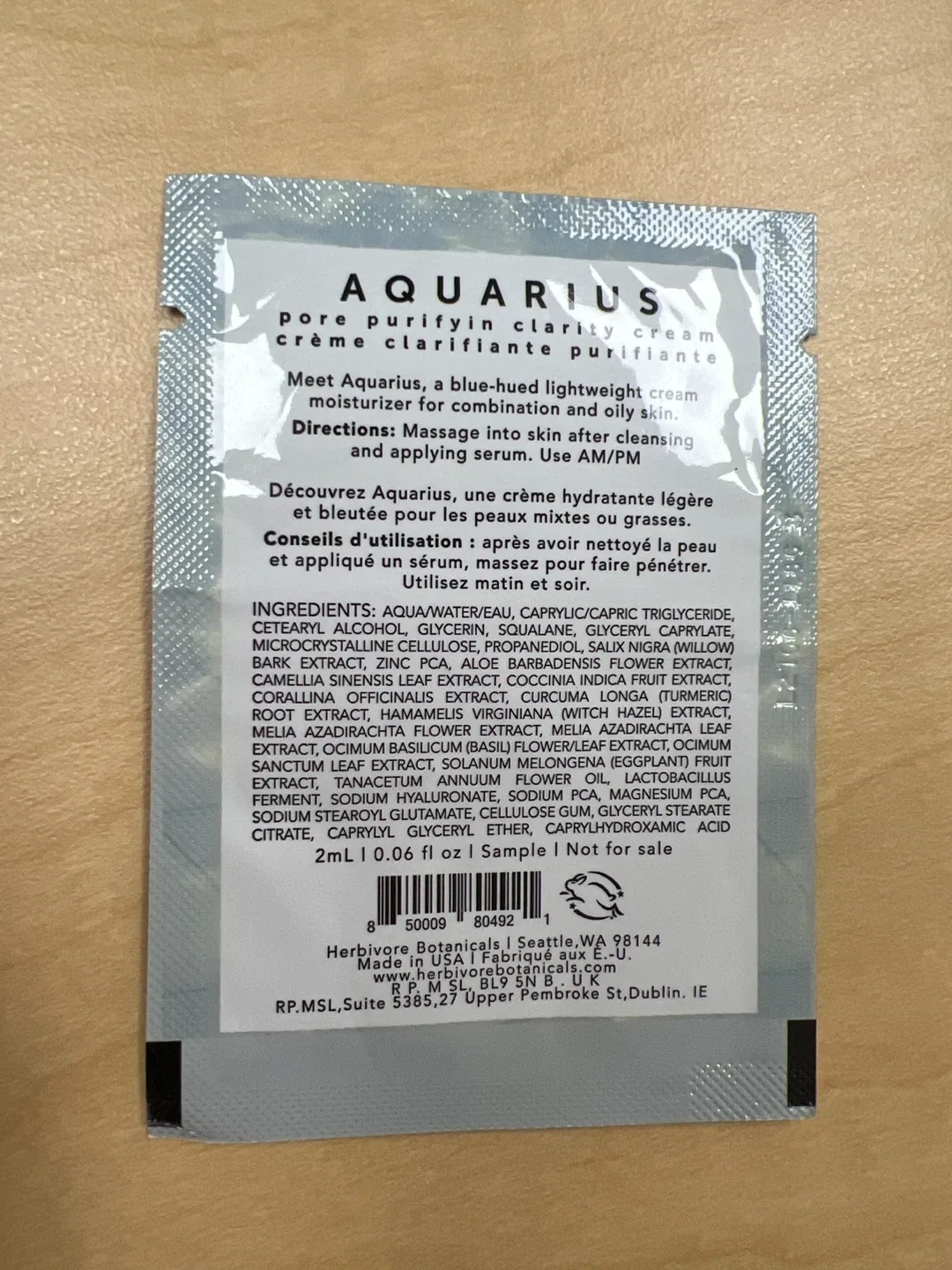 Herbivore Aquarius Clarity Cream Sample - New image indicator(2)
