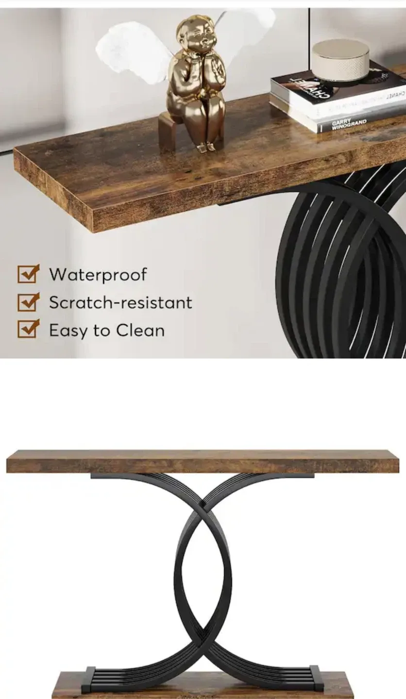 Console Table with Metal Base image indicator(6)