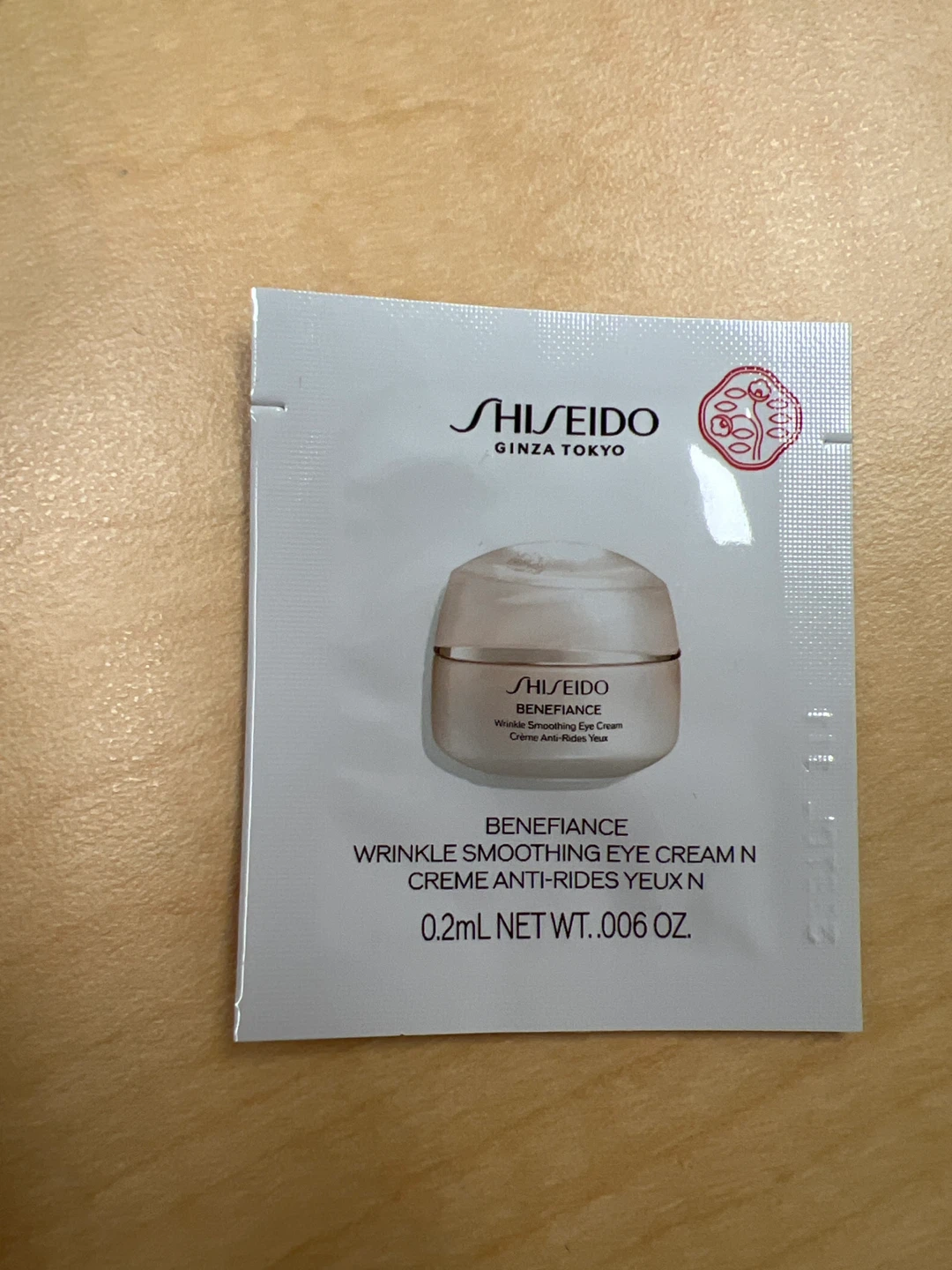 Shiseido Benefiance Wrinkle Smoothing Eye Cream N Sample