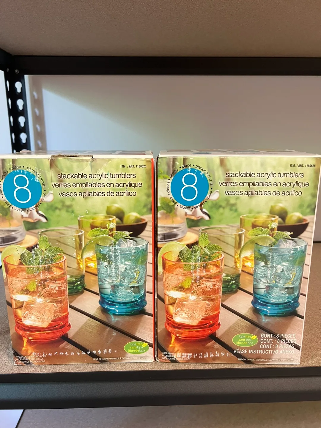 Stackable Acrylic Tumblers, Set of 8, New image indicator(2)