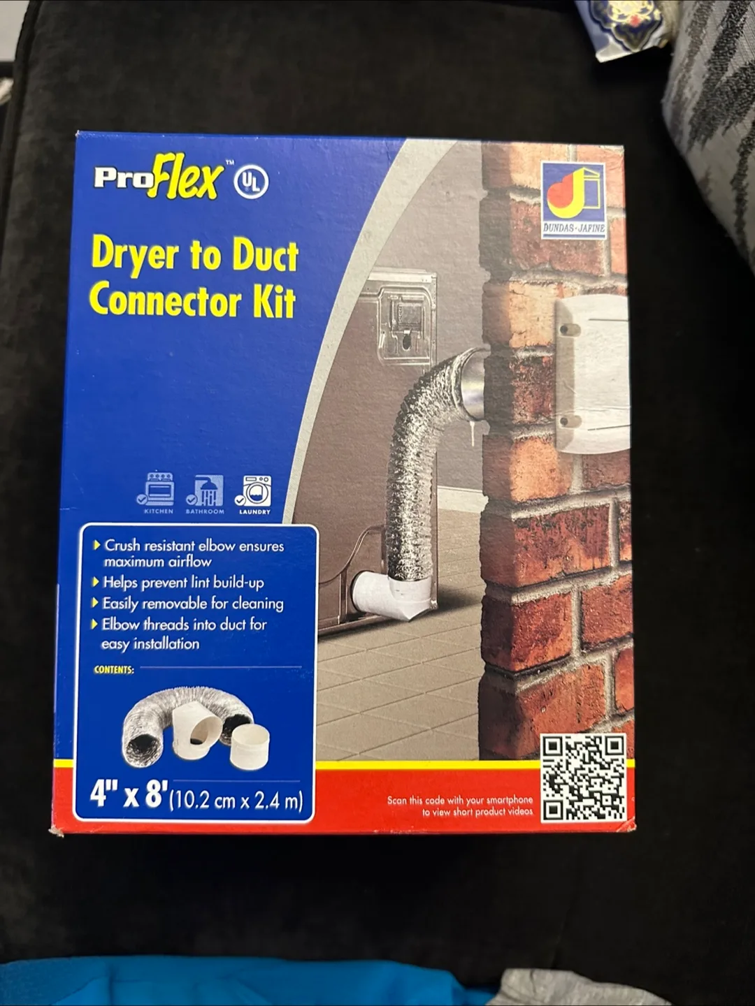 ProFlex Dryer Duct Connector Kit 4" x 8' - New thumbnail