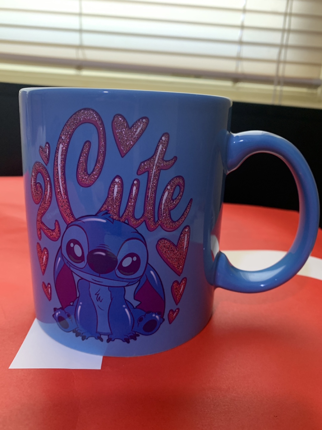 Disney Stitch 'Cute' Blue Mug