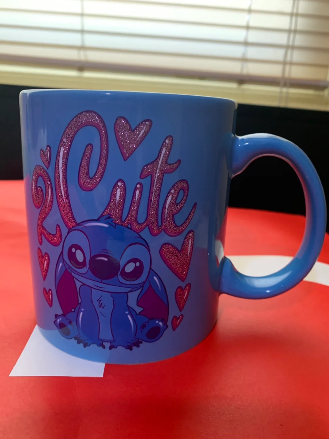 Disney Stitch 'Cute' Blue Mug thumbnail