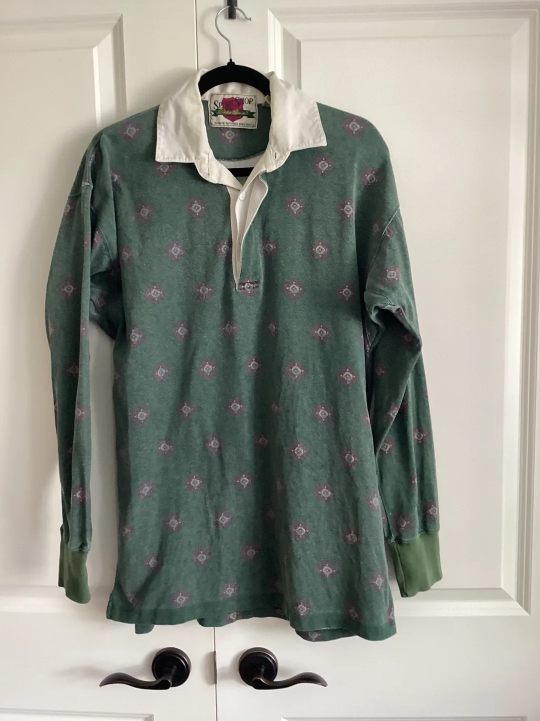 VINTAGE MENS EDDIE BAUER RUGBY SHIRT thumbnail
