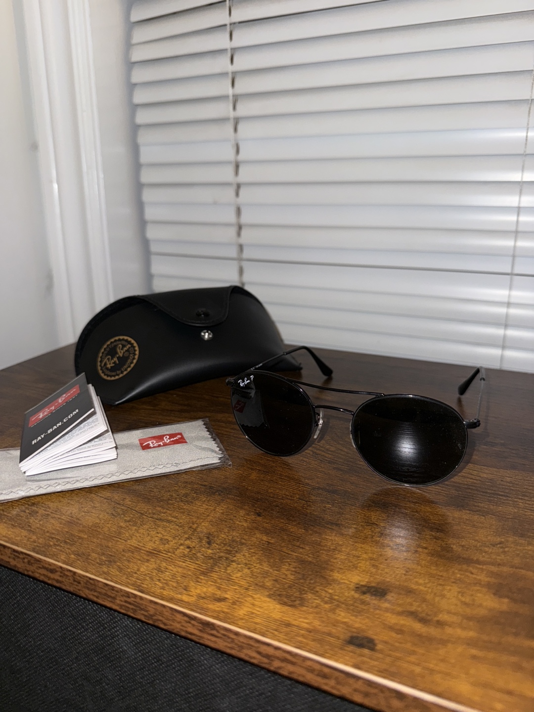 New Ray-Ban Round Metal women’s Sunglasses - Black - photo 5