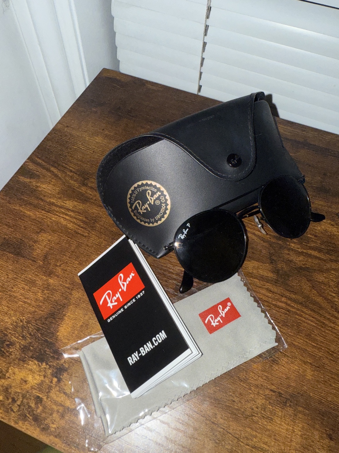 New Ray-Ban Round Metal women’s Sunglasses - Black - photo 4