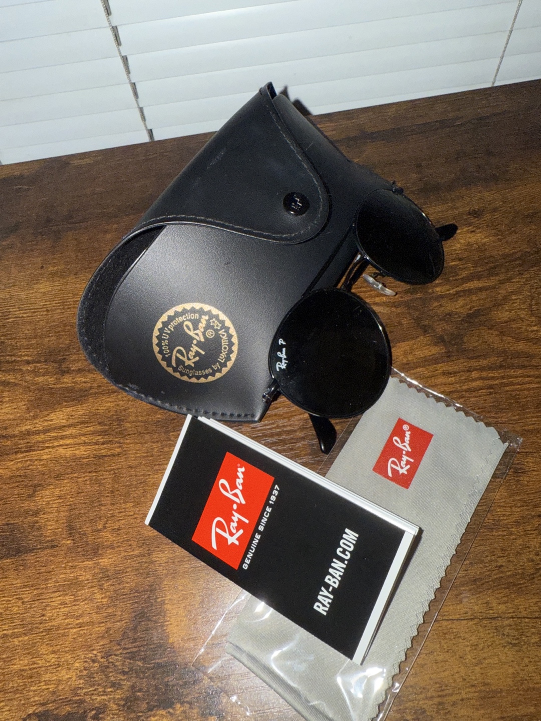 New Ray-Ban Round Metal women’s Sunglasses - Black