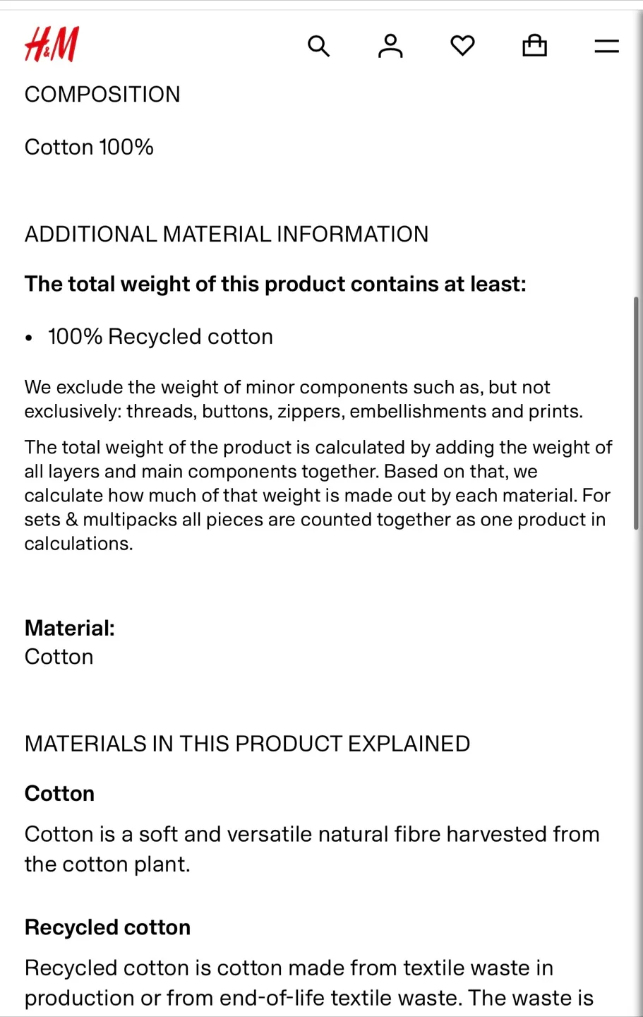 H&M Textured Cotton Kitchen Runner Rug image indicator(3)