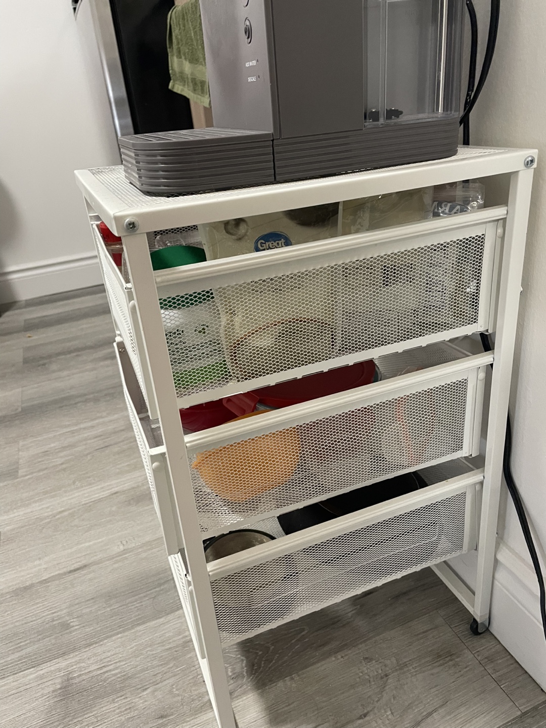 IKEA White Metal Utility Cart - photo 3