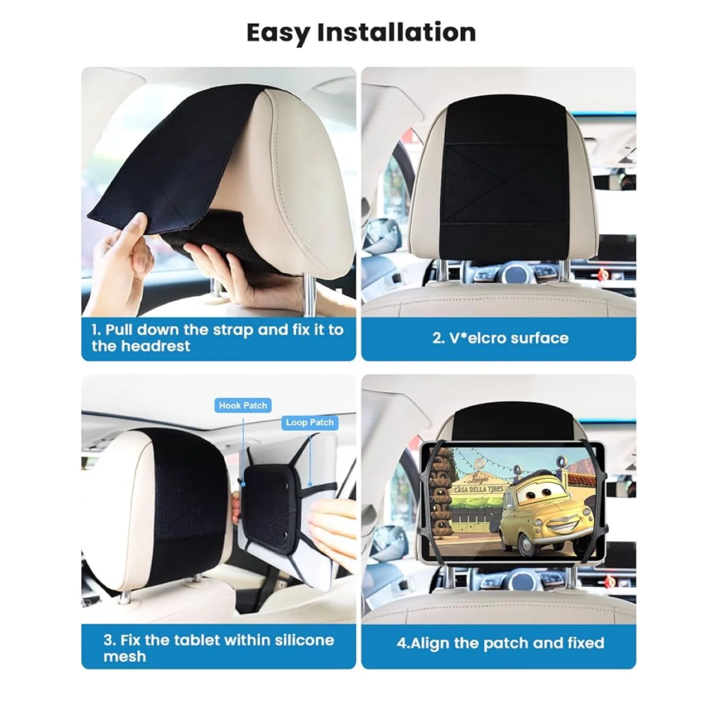 Tablet Headrest Mount Holder 7-12.9" image indicator(4)