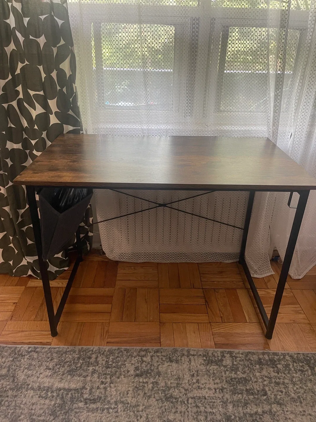 Wood & Metal Desk Table thumbnail