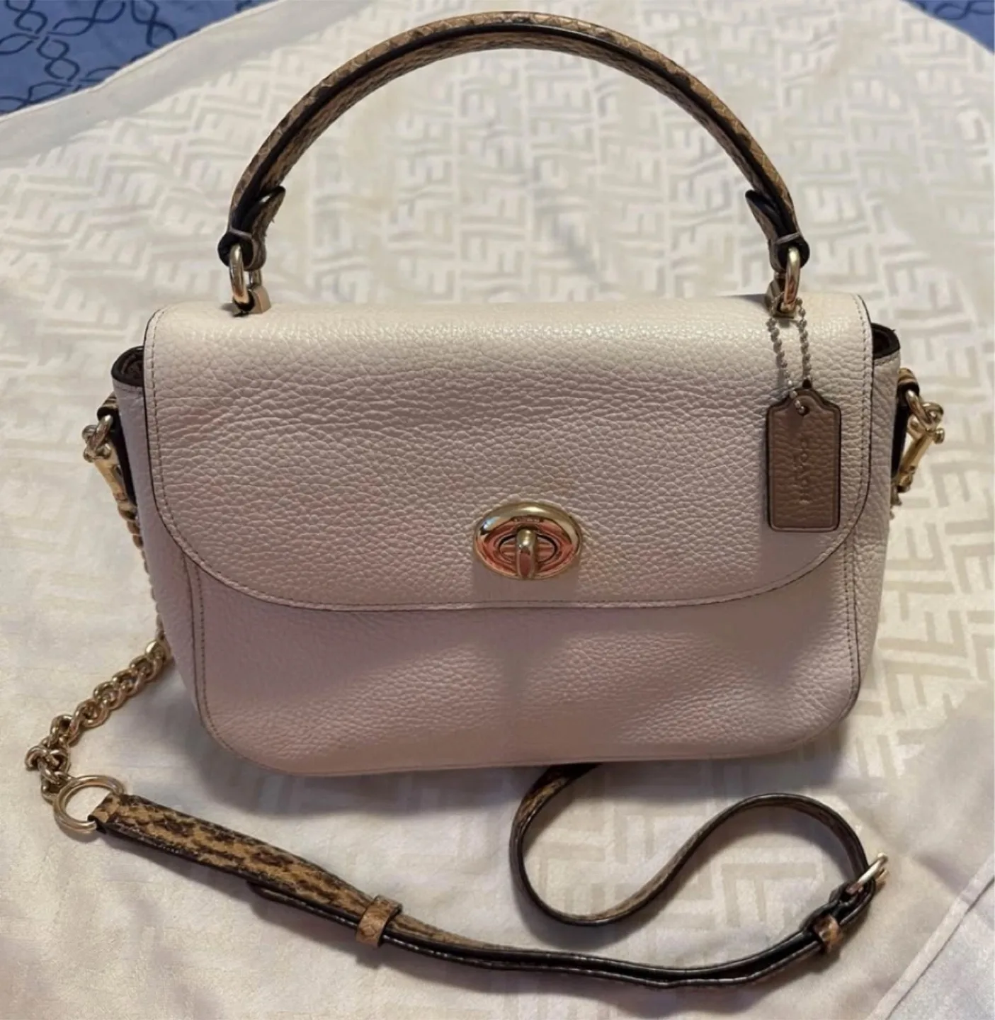Coach Leather Satchel Bag thumbnail