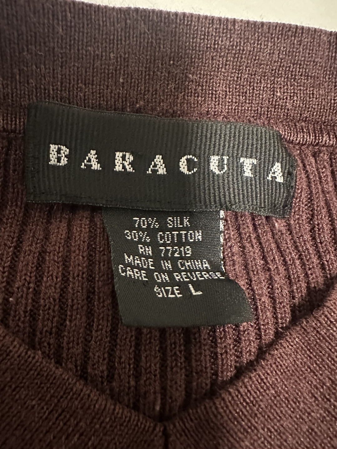Baracuta V-Neck Sweater - Size L - photo 4
