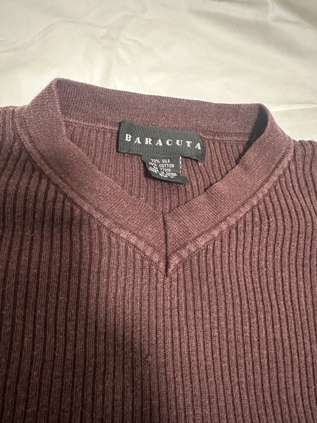 Baracuta V-Neck Sweater - Size L - photo 3