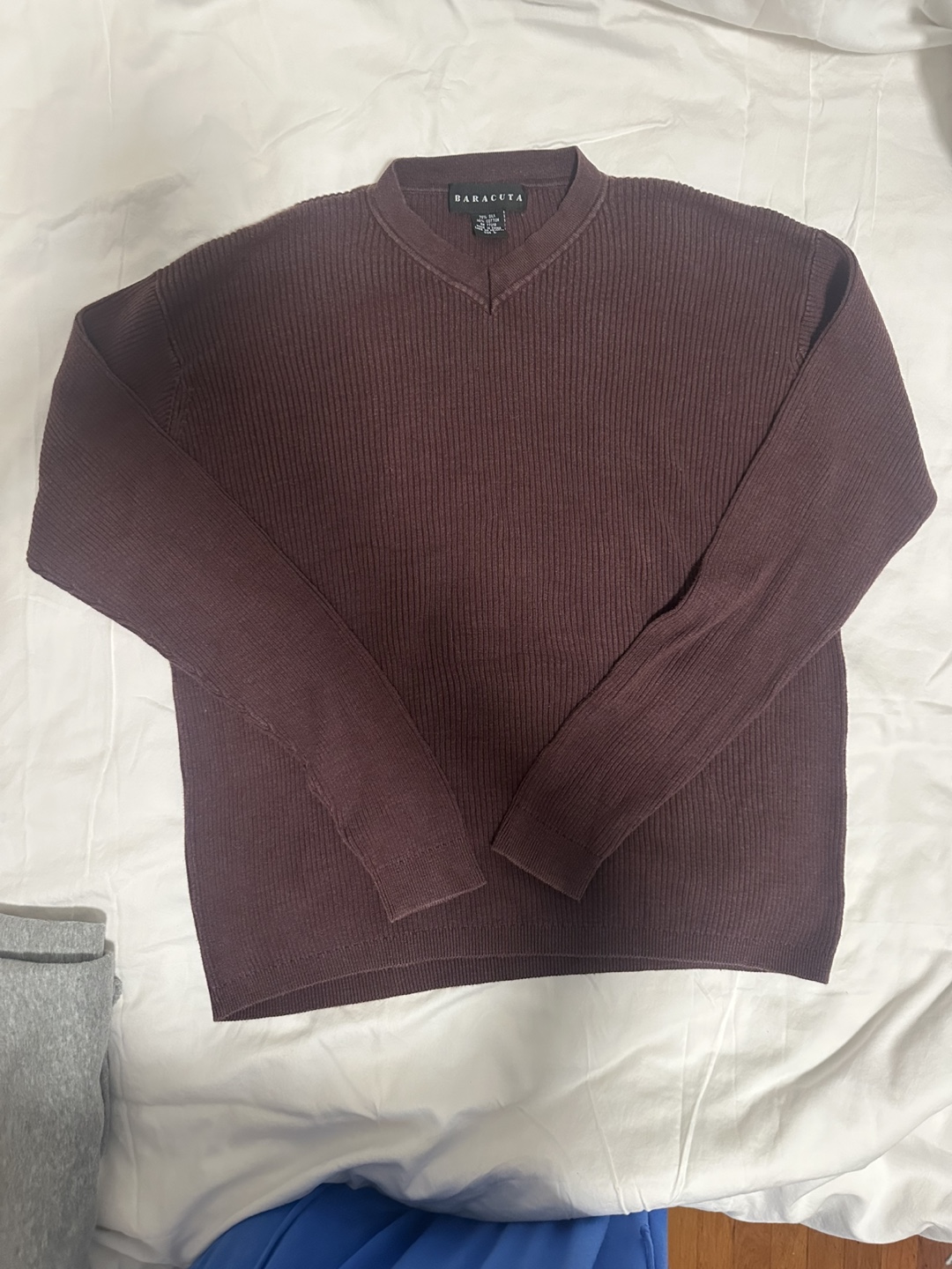 Baracuta V-Neck Sweater - Size L - photo 2