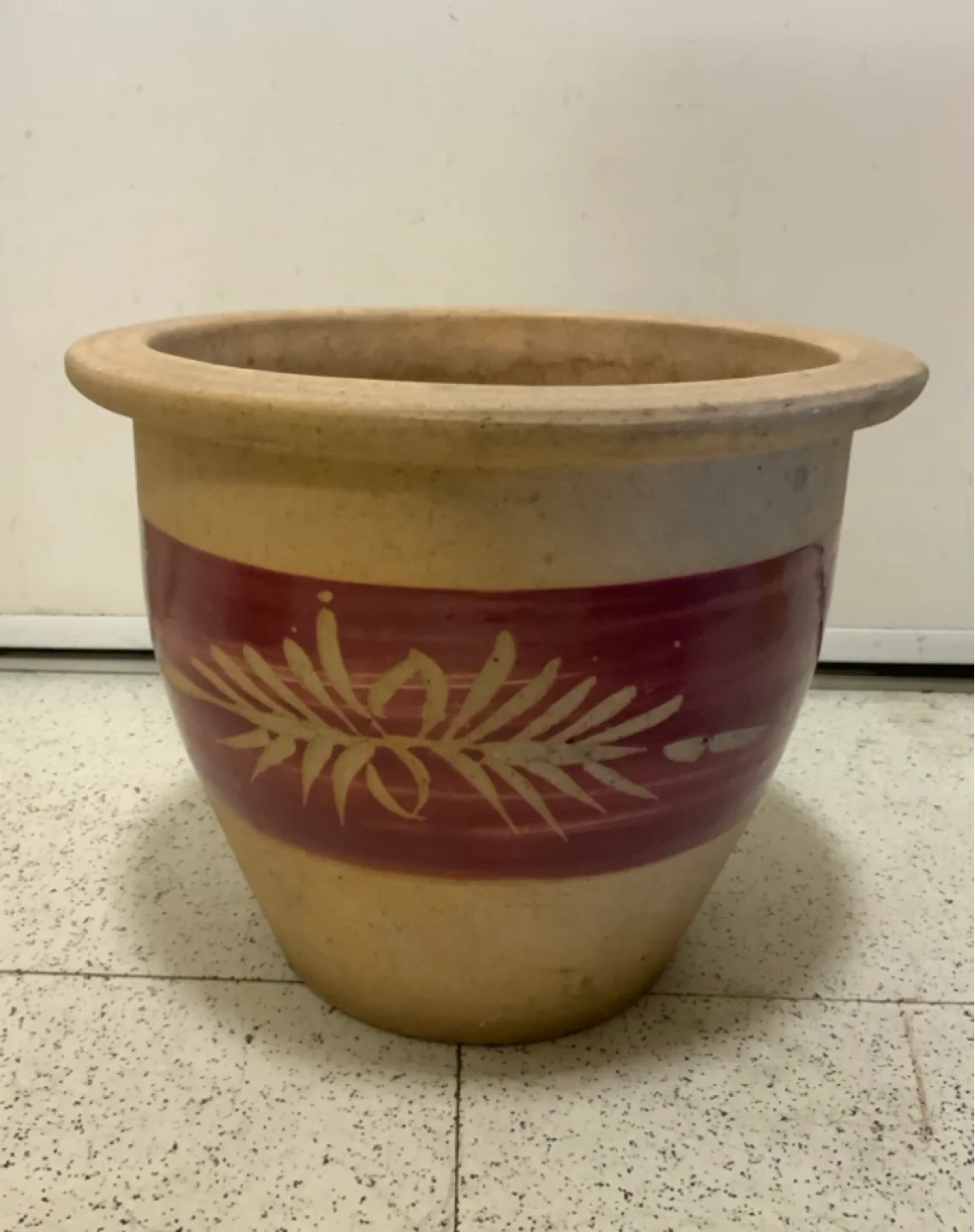 Decorated Ceramic Planter Pot