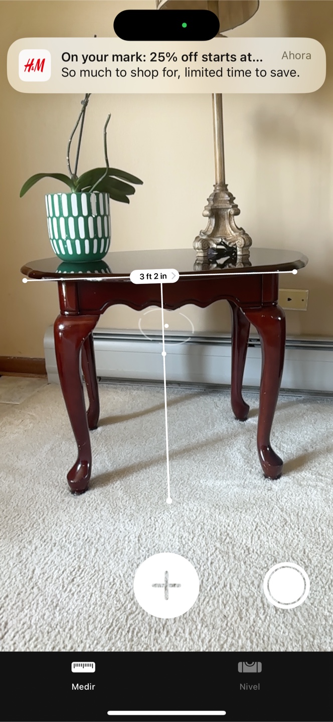 Round Accent Table - Dark Wood - photo 3