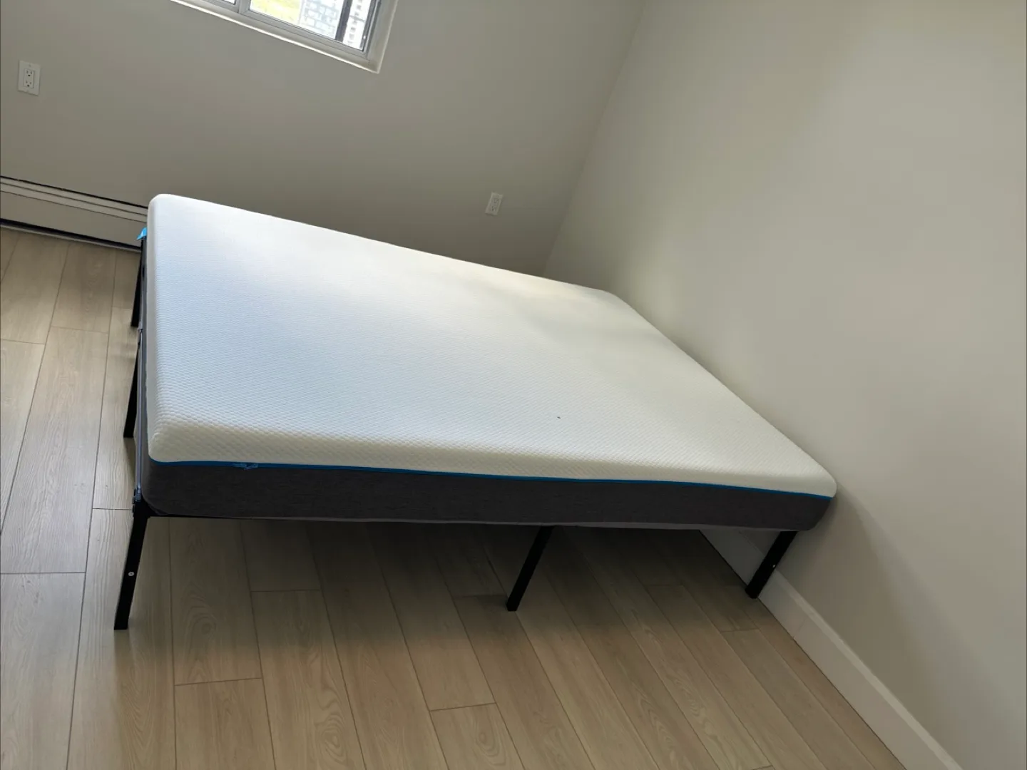 Free! Moving! King bed frame and mattress thumbnail