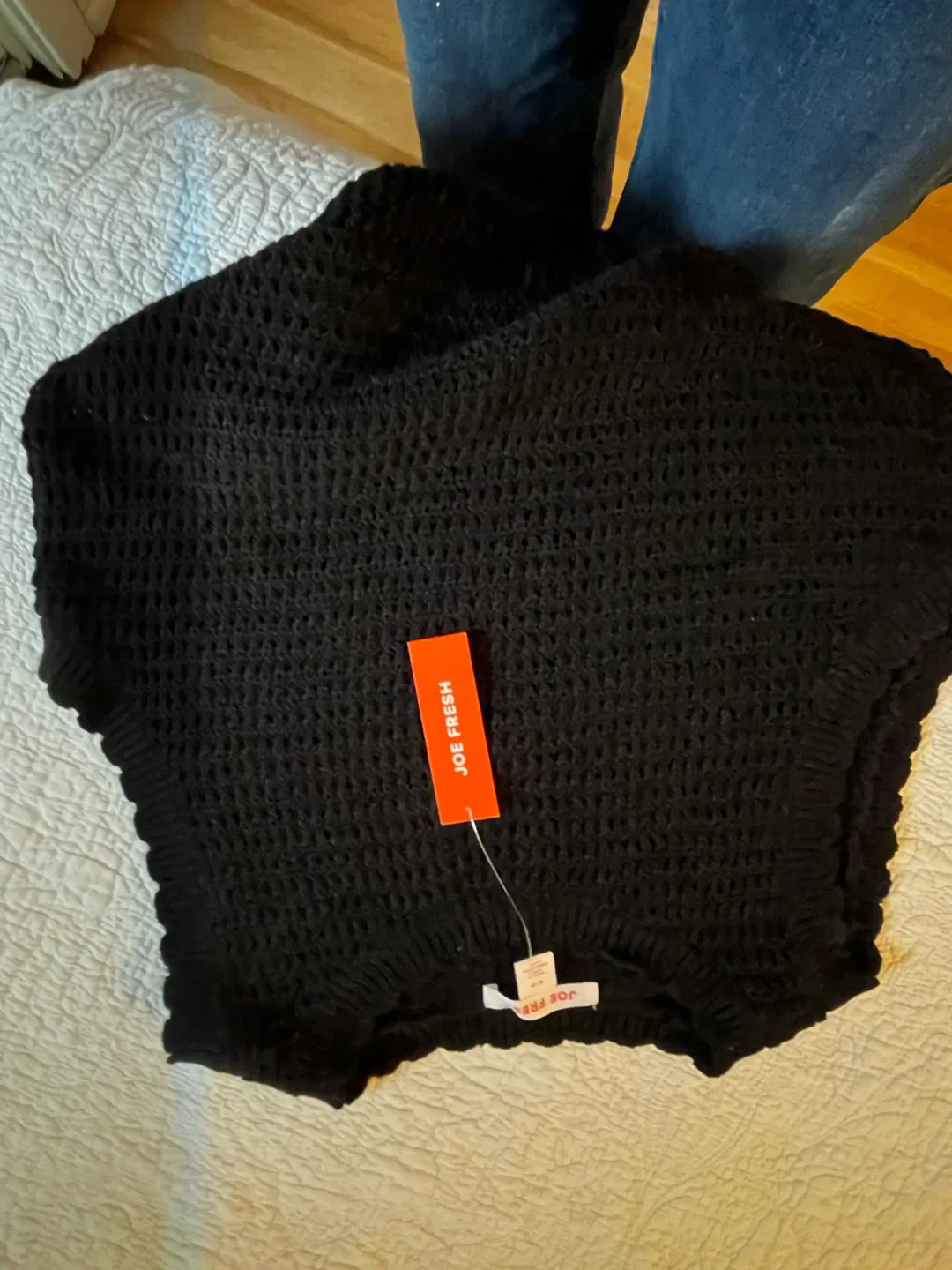 Joe Fresh Black Knit Top - Size S/P - New image indicator(3)