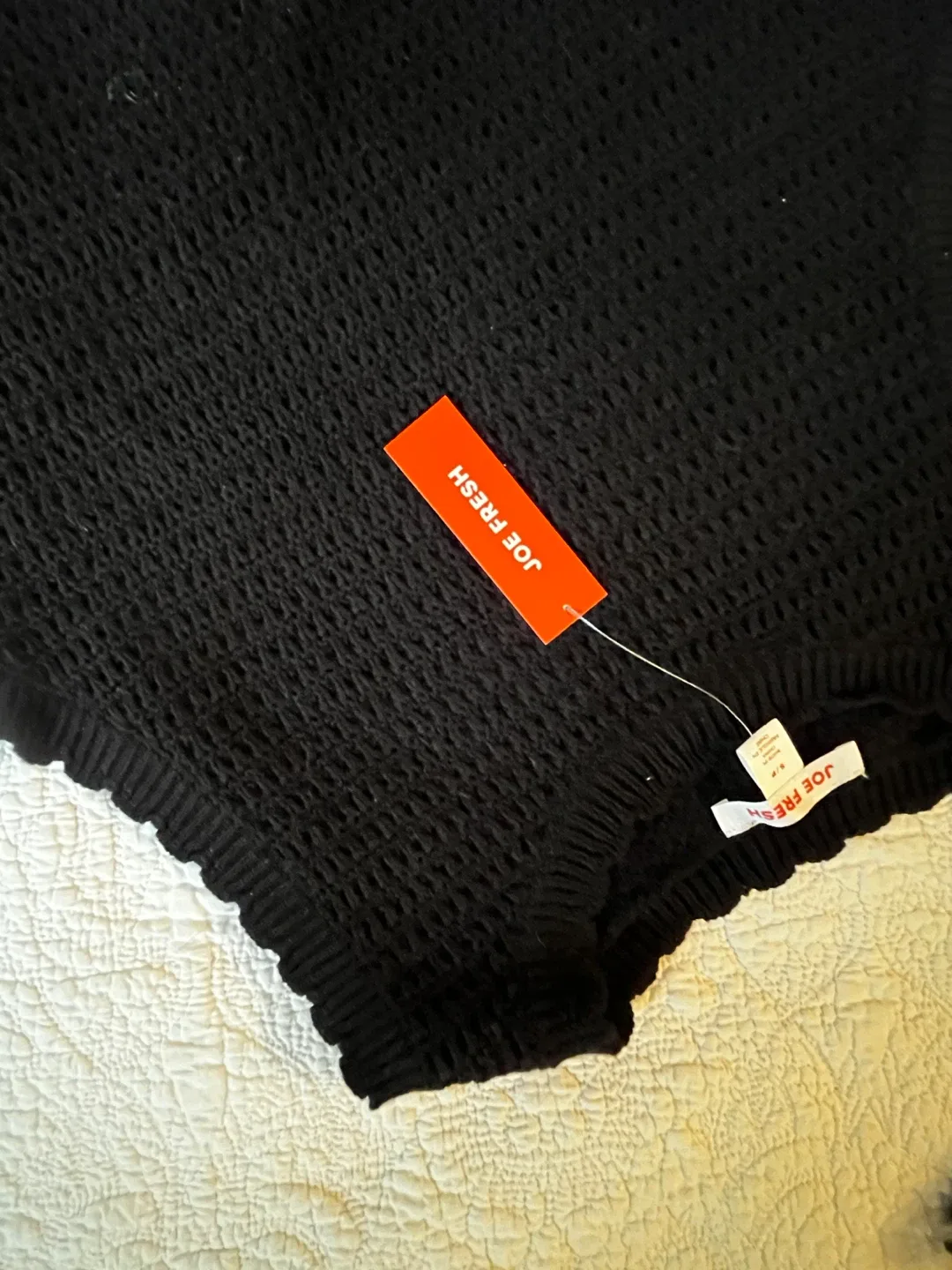 Joe Fresh Black Knit Top - Size S/P - New image indicator(2)