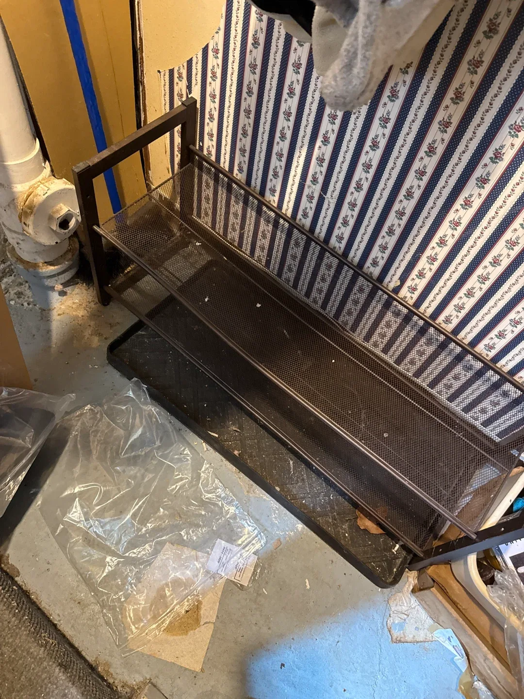 Shoe Rack - Brown Metal thumbnail