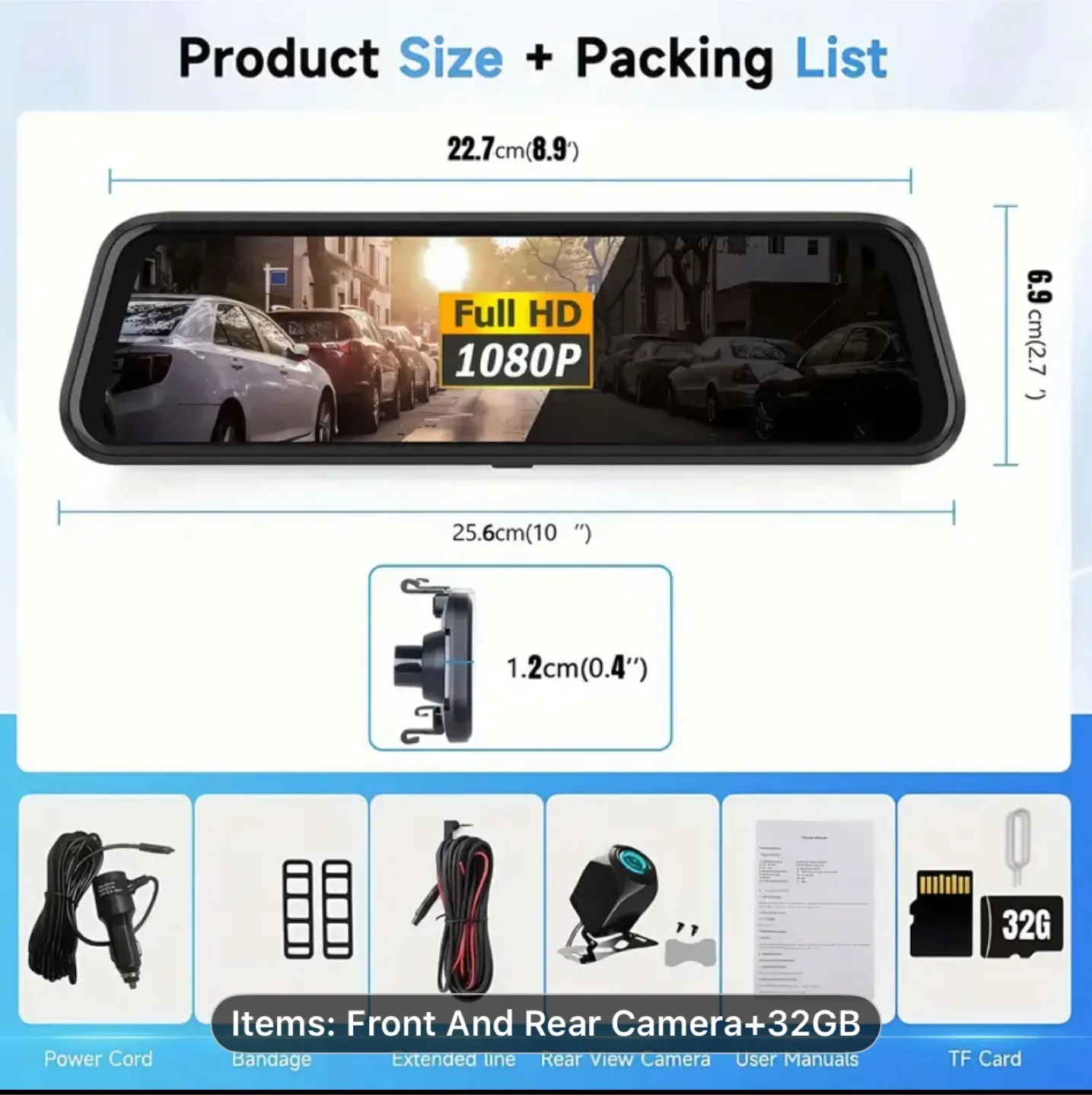 1080P Touch Dash Cam Mirro thumbnail