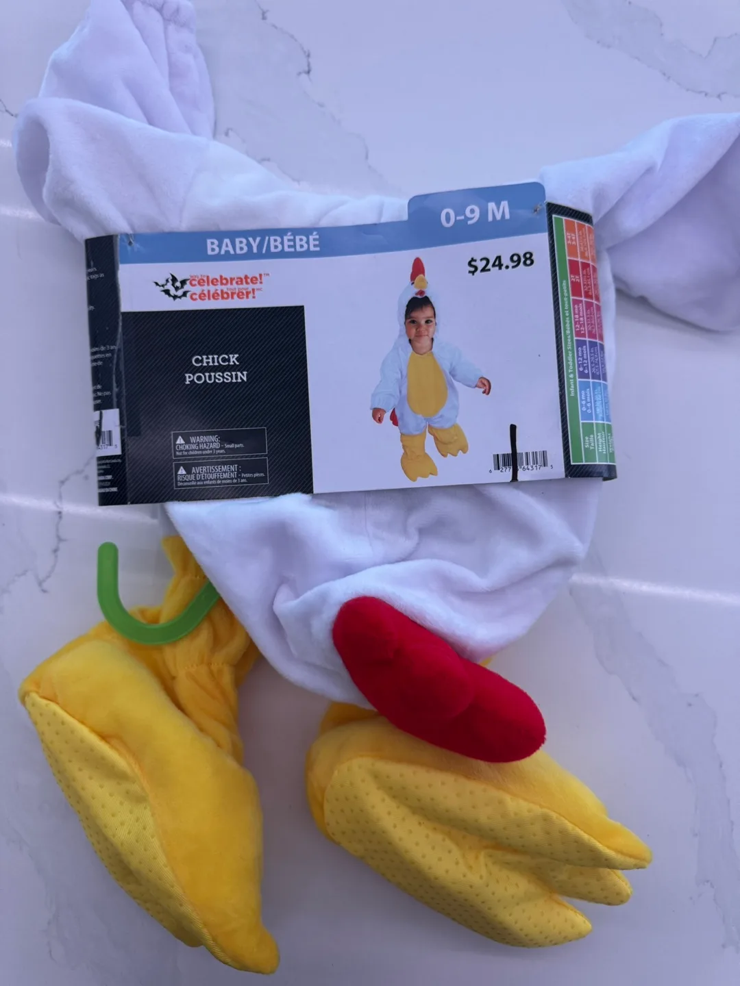 HALLOWEEN COSTUME- BABY CHICK JUMPSUIT thumbnail