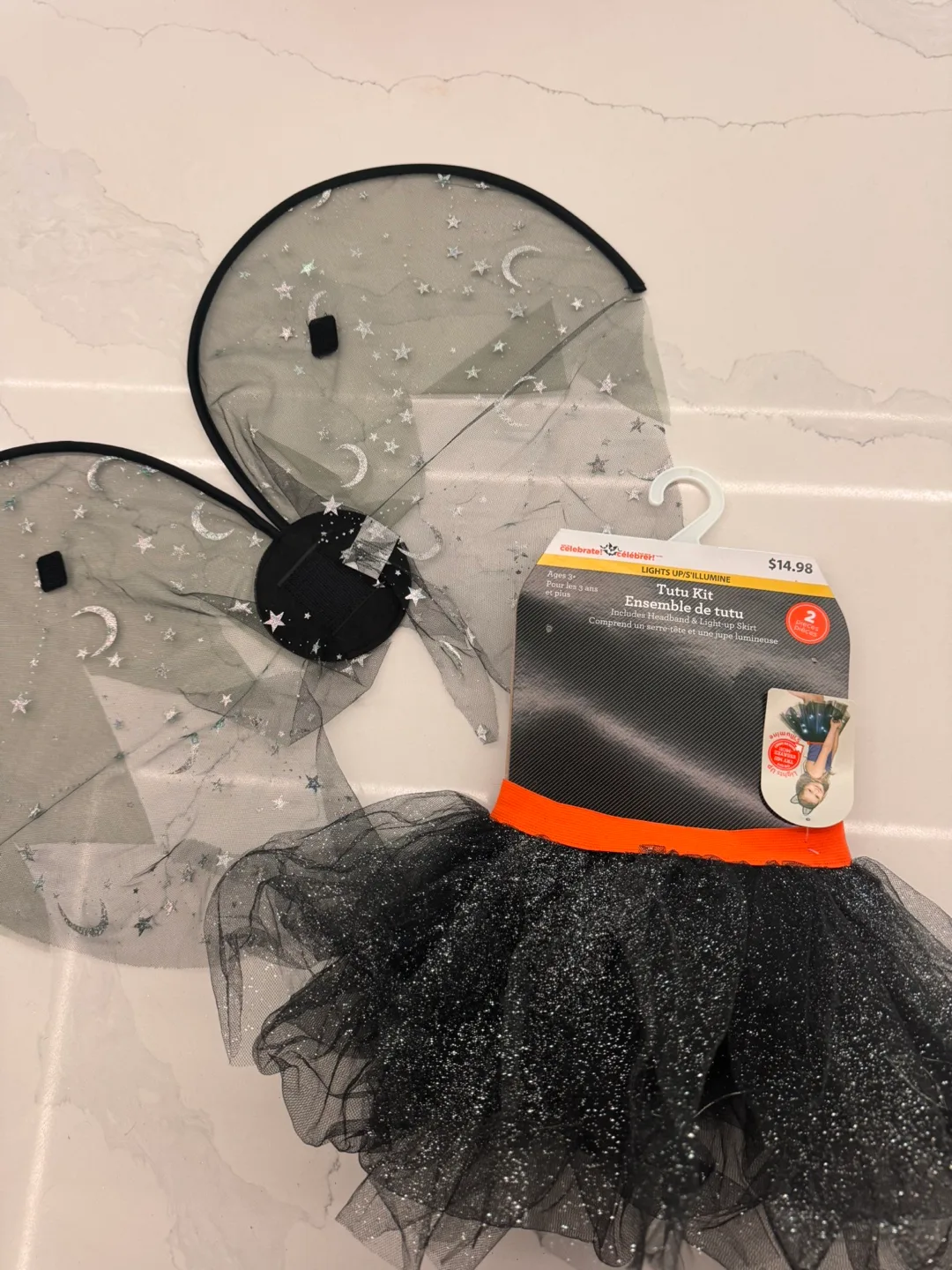 HALLOWEEN COSTUME- TODDLER TUTU + WINGS thumbnail